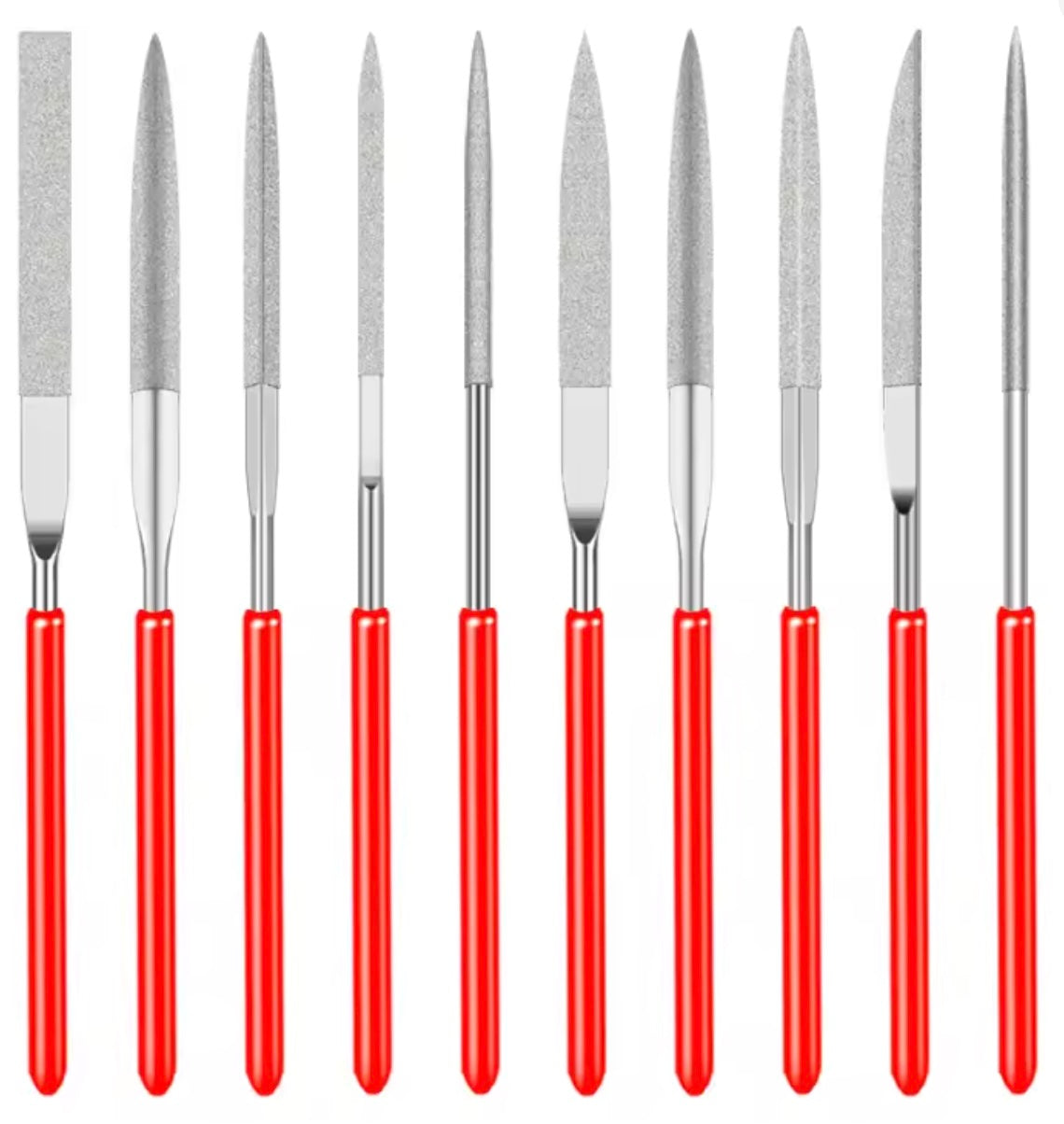 SEL Tools 140mm Hobby Diamond Needle File Set - 10 Files