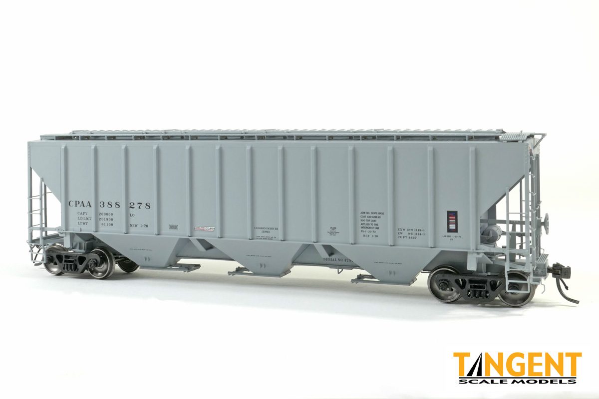 Tangent HO 21035-04 Canadian Pacific (CPAA) “NA Delivery 1-1970” PS4427 “High Side” Covered Hopper #388184