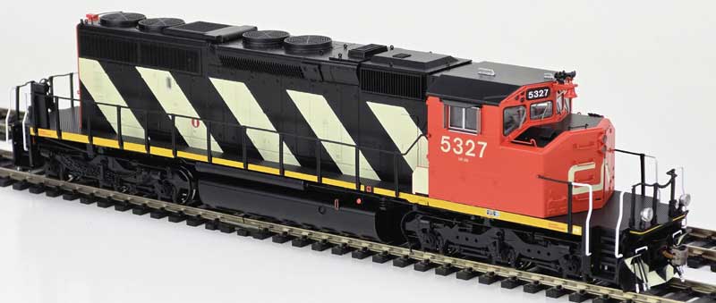 Bowser HO 25378 GMD SD40-2W - LokSound 5 and DCC - Canadian National #5345 (Sergeant Stripes, black, white, red)