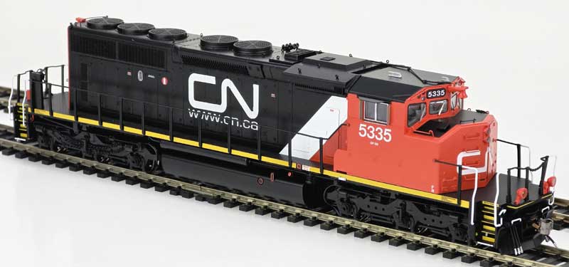 Bowser HO 25386 GMD SD40-2W - LokSound 5 and DCC - Canadian National #5335 (black, red, white, Website Noodle Logo)