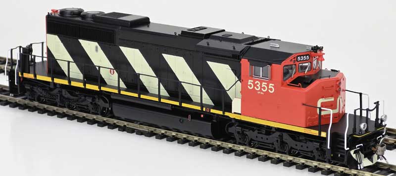 Bowser HO 25394 GMD SD40-2W - LokSound 5 and DCC - Canadian National #5360 (Sergeant Stripes, black, white, red, No Dynamics)