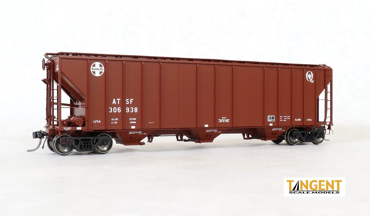 Tangent HO 28010-03 ATSF “Quality Repaint 1991” GATC 4500 Covered Hopper #306709
