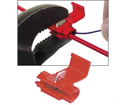 3M Scotchlok 905 Self Stripping Tap Connectors Red 22- 14AWG - Pack of 10 Lights & Electronics
