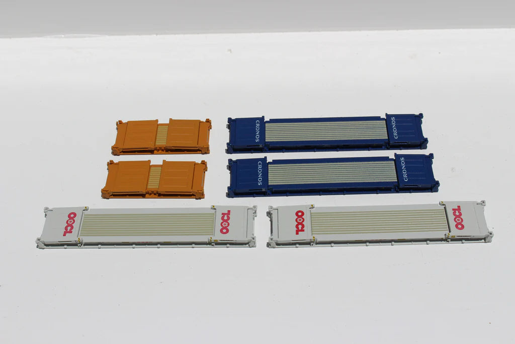 JTC 402551 N Flatracks Container Assortment Genstar/Cronos/OOCL (Magnetic & IBC Pins Connection)