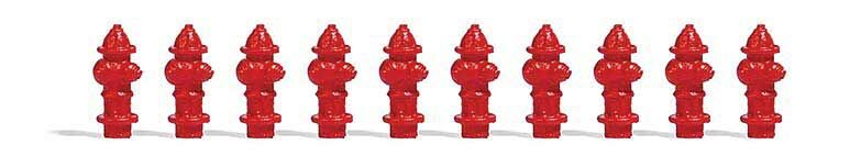 Busch Gmbh & Co Kg HO 7766 Fire Hydrants -- United States Style pkg(10)