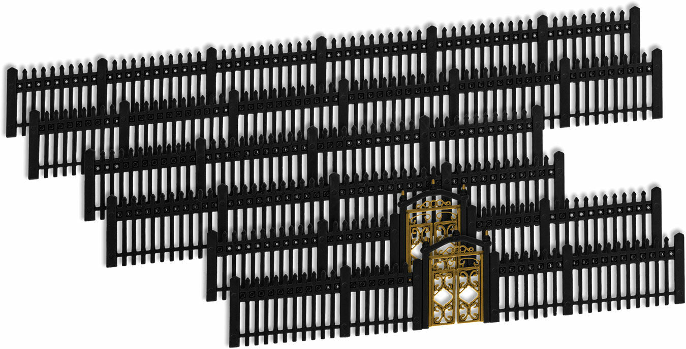 Lionel Trains HO 2057140 Iron Fence with Gate -- 50" 124cm (black)