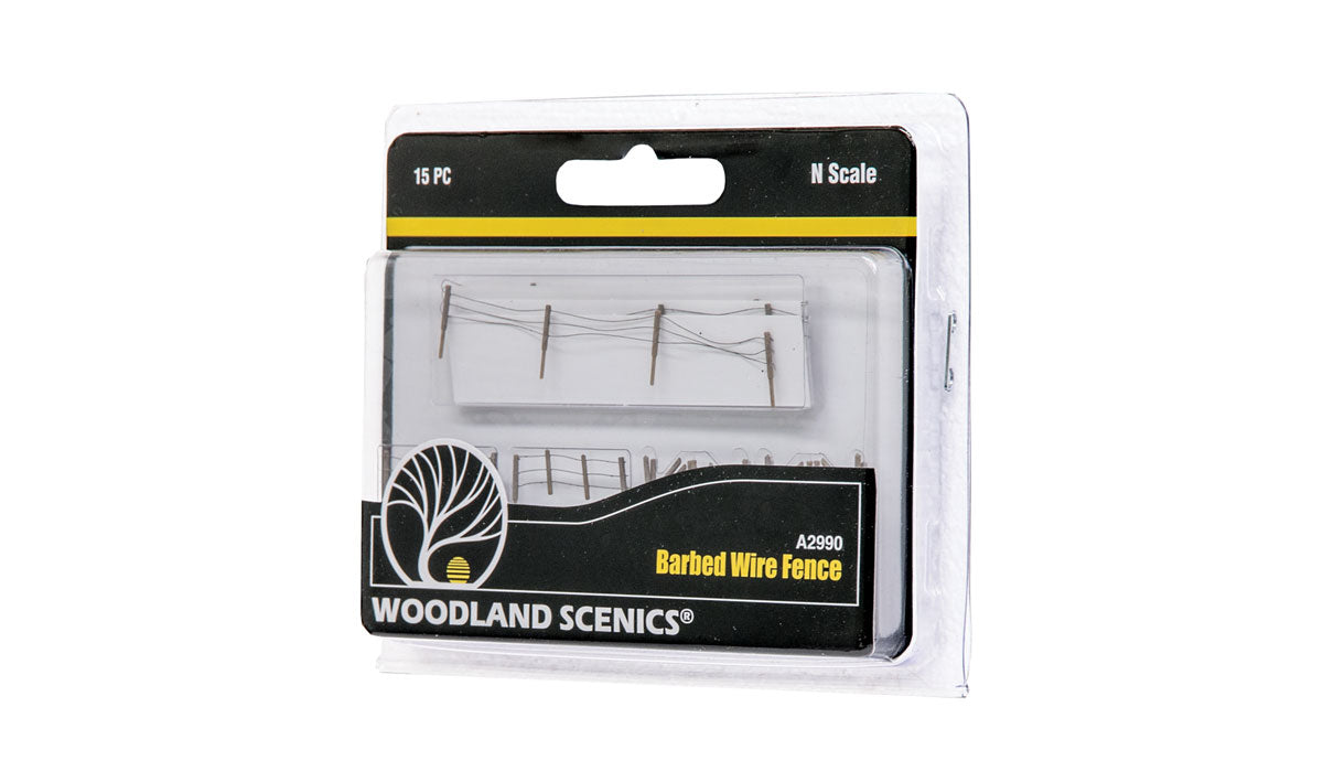 Woodland Scenics 2990 Barbed Wire Fence (N) 14"