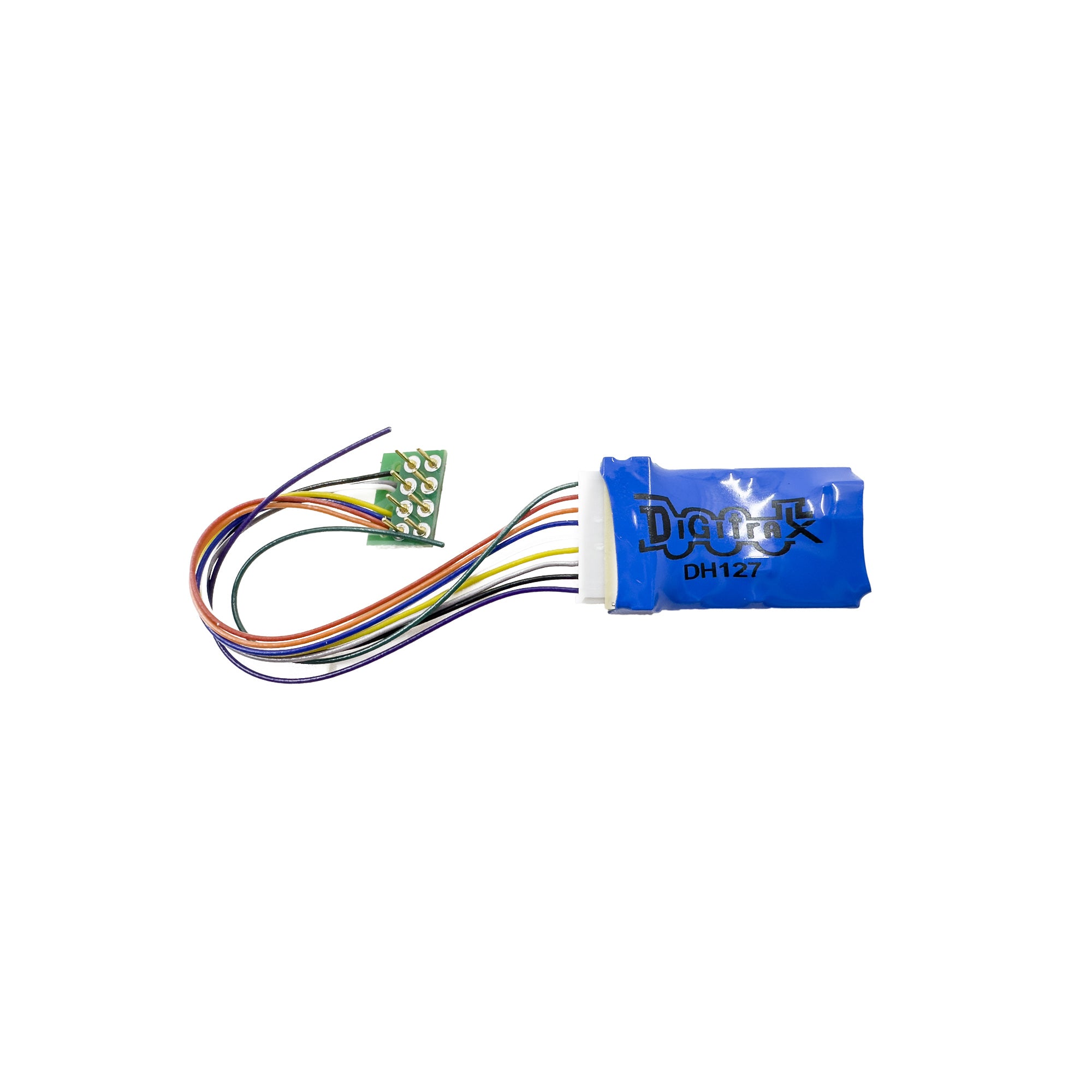 Digitrax DH127P HO Mobile Decoder Med Plug w/ approx. 3.2" wires (1.5 amp) (2 func)