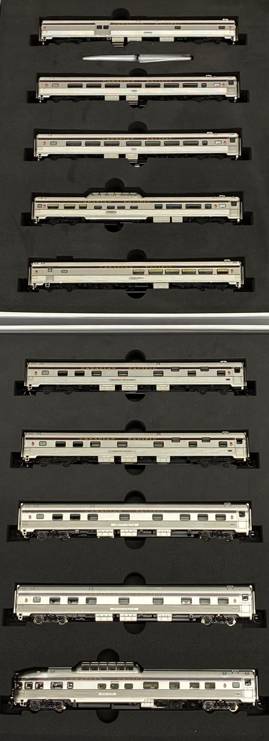 Rapido 550001 N The Canadian 10 piece Set ( Fully Lighted) Canadian Pacific (CP)