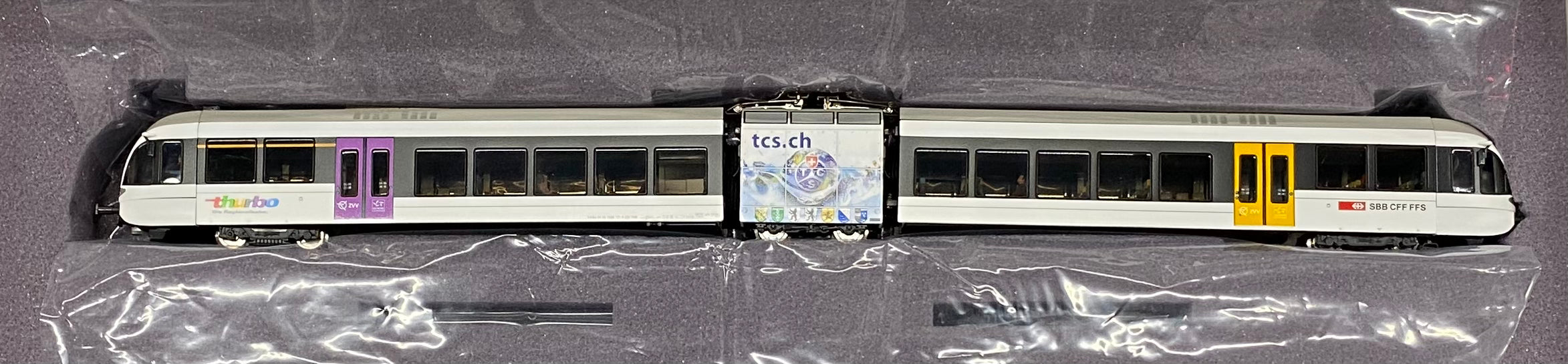 HAG 34007-20 HO SBB-CFF-FFS GTW 2/6 Elektrotriebwagen (Thurbo) 723-2 DCC