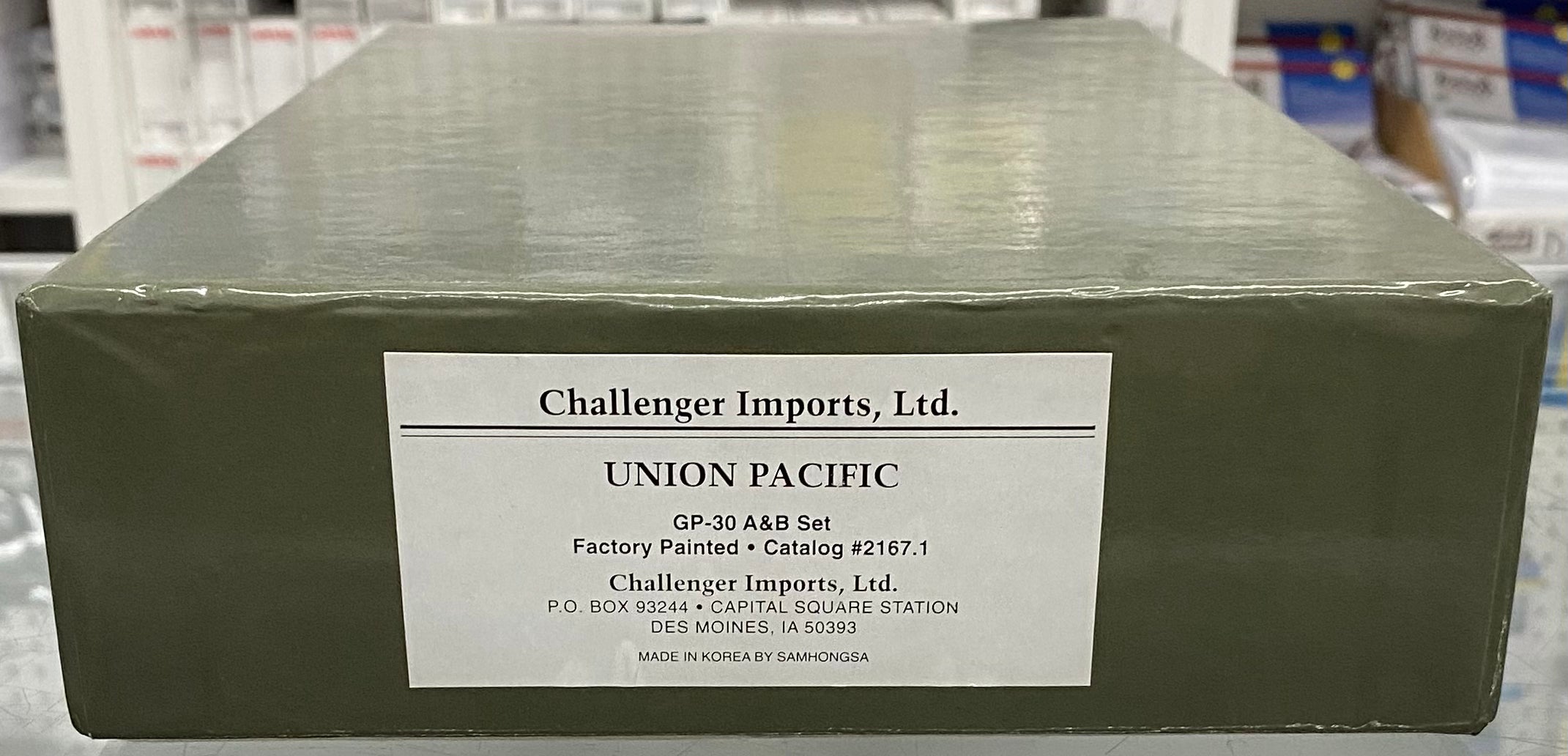 Challenger Imports Ltd. 2167.1 HO Brass Custom Painted GP-30 A & B Diesel Locomotive Set Union Pacific (UP) 726/738B Analog DC