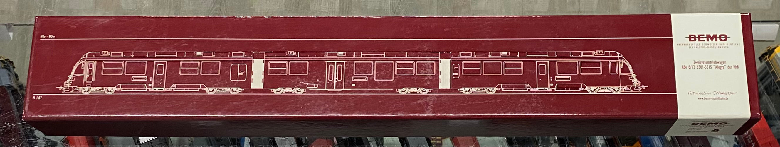 Bemo 7244108 HOm RhB E-Triebzug ABe 8/12 'Allegra' Richard Corey OVP 3508 Analog DC