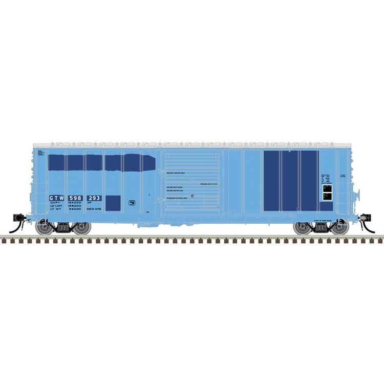 Atlas HO 20007548 CNCF 5000 50' Boxcar - Master(R) - Grand Trunk Western #598346 (Ex-RI, light blue, dark blue, white)