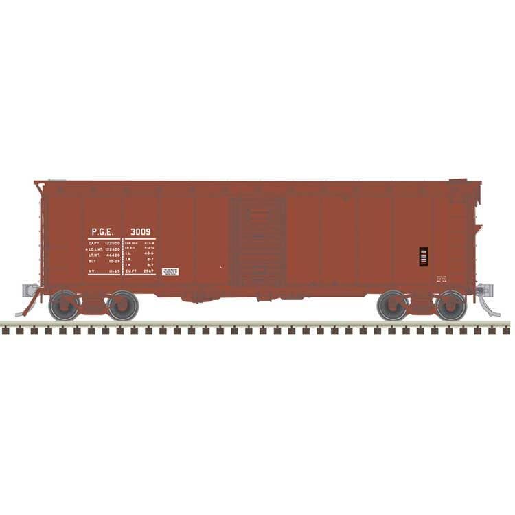Atlas HO 20007906 40' Minibox Boxcar - Master(R) - Pacific Great Eastern #3025 (Boxcar Red)