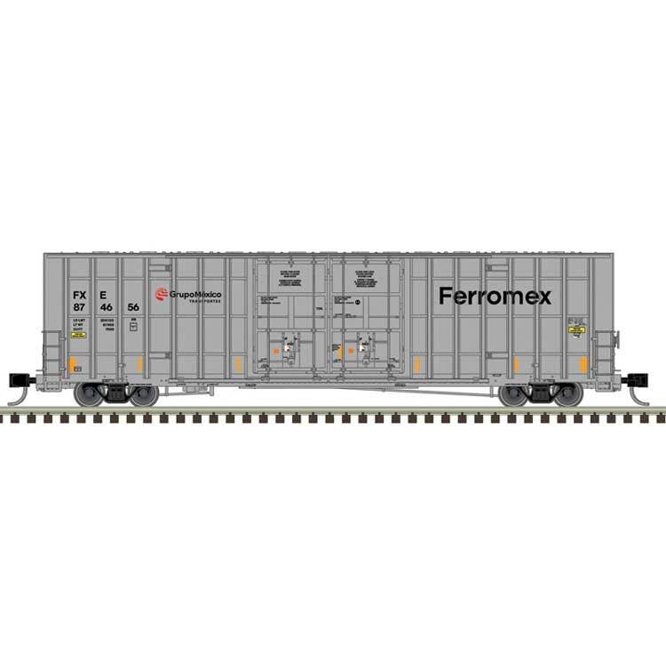 Atlas N 50006926 Gunderson 7550 Double-Door Boxcar - Ferromex #874656 (gray, black, red)
