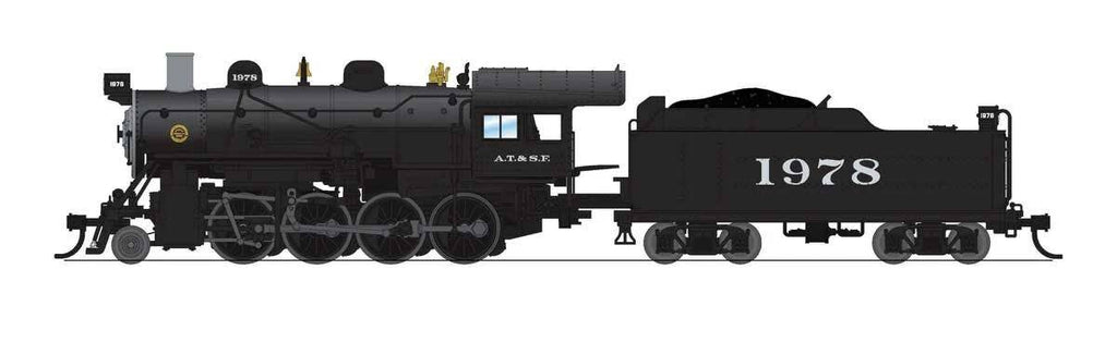 Broadway Limited Imports N 8377 2-8-0 Consolidation - Sound, Smoke and DCC Paragon4(TM) - Santa Fe #1983 (black, silver)