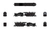 Broadway Limited Imports N 8377 2-8-0 Consolidation - Sound, Smoke and DCC Paragon4(TM) - Santa Fe #1983 (black, silver)