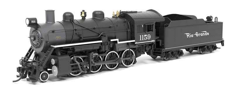 Broadway Limited Imports N 8380 2-8-0 Consolidation - Sound, Smoke and DCC Paragon4(TM) - Denver & Rio Grande Western #1159 (black, graphite, Flying Grande)
