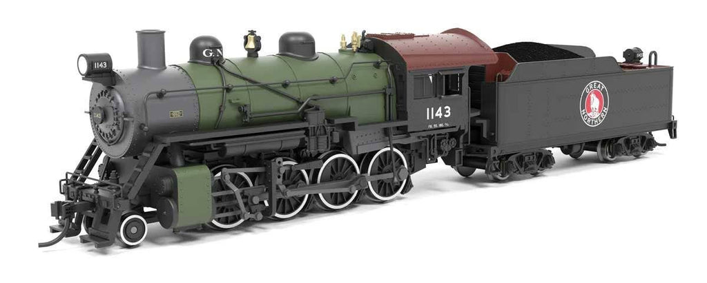 Broadway Limited Imports N 8382 2-8-0 Consolidation - Sound, Smoke and DCC Paragon4(TM) - Great Northern #1143 (green, black, graphite, Tuscan)