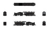 Broadway Limited Imports N 8398 2-8-0 Consolidation - Standard DC - Stealth - Santa Fe #1978 (black, silver)