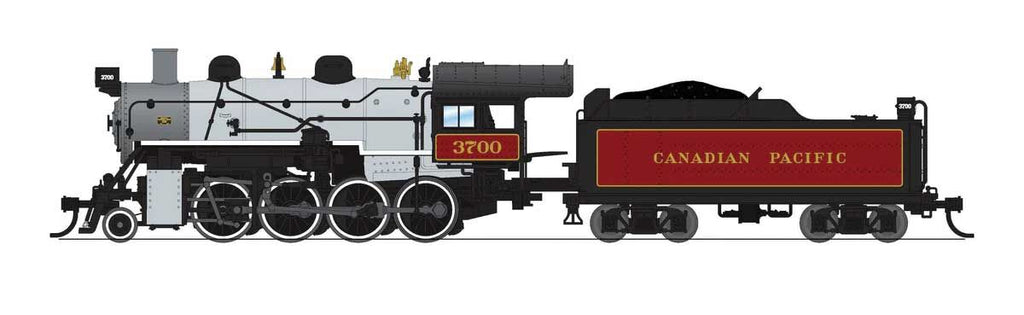 Broadway Limited Imports N 8399 2-8-0 Consolidation - Standard DC - Stealth - Canadian Pacific #3700 (gray, maroon, black, graphite)