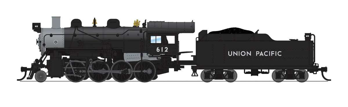 Broadway Limited Imports N 8405 2-8-0 Consolidation - Standard DC - Stealth - Union Pacific #612 (black, graphite)