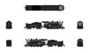 Broadway Limited Imports N 8405 2-8-0 Consolidation - Standard DC - Stealth - Union Pacific #612 (black, graphite)