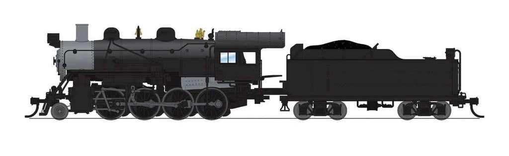 Broadway Limited Imports N 8406 2-8-0 Consolidation - Standard DC - Stealth - Painted, Unlettered (black, graphite)