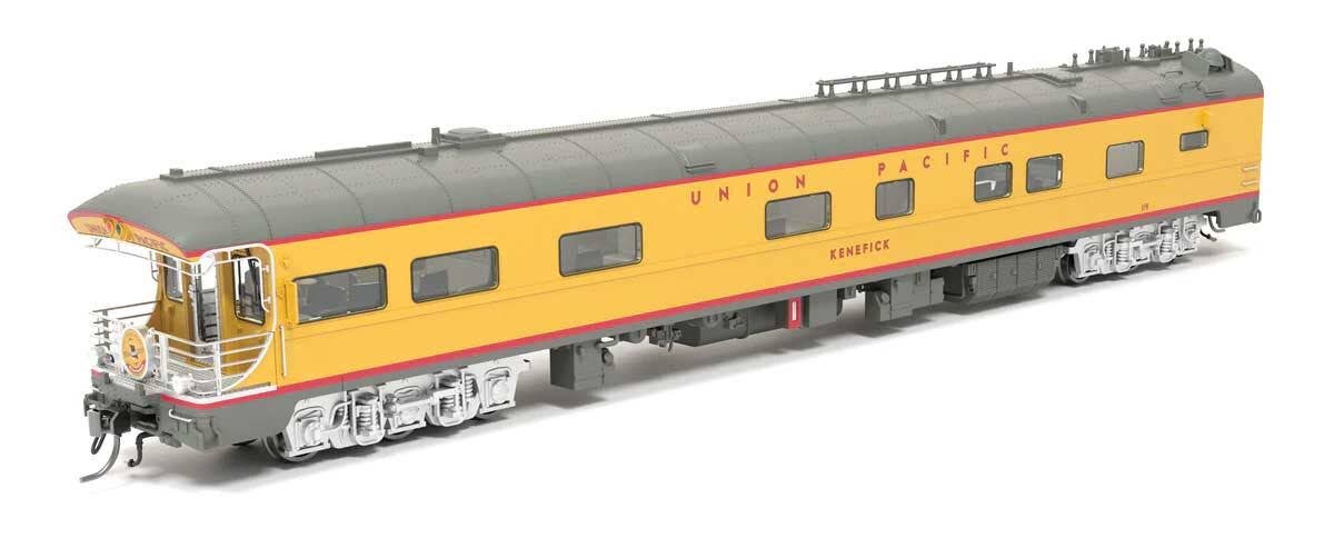 Broadway Limited Imports HO 9017 Business Car Observation UP #119 - Union Pacific #119 Kenefick (Armour Yellow, gray, red, Missouri Drumhead)