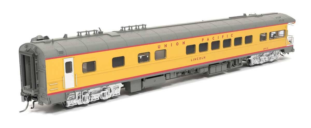 Broadway Limited Imports HO 9591 Business Car Observation UP #101 - Union Pacific #101 Lincoln (2020-2025 Armour Yellow, gray, red, UP Drumhead)