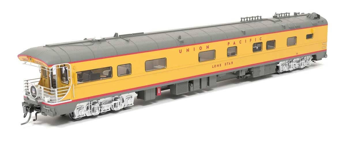 Broadway Limited Imports HO 9595 Business Car Observation UP #101 - Union Pacific #101 "Lone Star" (Armour Yellow, gray, "Building America")