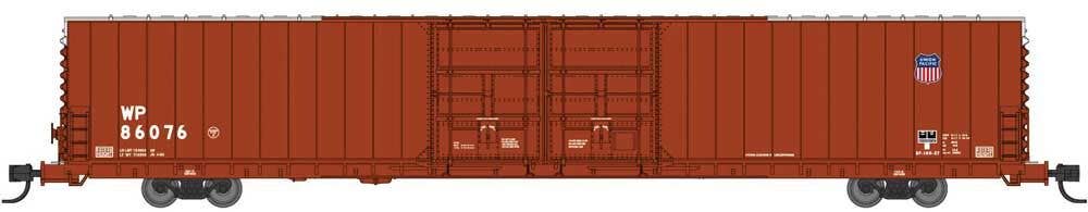 Bluford Shops N 86841 Pullman-Standard 86' Auto Parts Double-Door Boxcar - Union Pacific WP #86068 (1980s Boxcar Red, white, small UP shield)