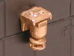 Cal Scale HO 627 Graham White Electric Bell w/Mounting Bracket - Lost Wax Brass Casting