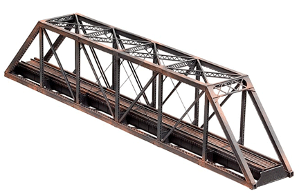 Central Valley N 1810 Through-Truss - Single Track - Kit - Lattice-Style Portals - 11-15/32" 29.1cm (Scale 153' 46.6m)