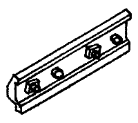 Details West HO 922 Rail Bars - 2-Bolt Fish Plate, Code 70