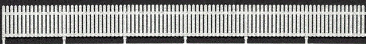 Tichy Train Group 8279 Picket Fence 4' Scale Tall -- 20 Pieces, 130" 330.2cm Length Total