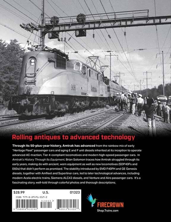 Kalmbach A 1323 Amtrak's History Through Its Equipment - Softcover, 224 Pages