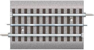 Lionel O 612024 FasTrack(TM) Track w/Roadbed - 3-Rail - 1/2 Straight Track - 5" 12.7cm