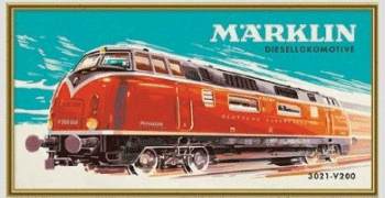 Marklin A 15966 Paint-by-Numbers Set - V200 Diesel Locomotive