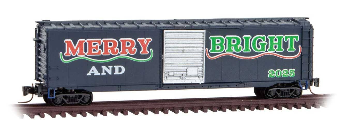 Micro Trains Z 50500490 50' Single-Door Boxcar - 2025 Micro-Mouse Christmas Car