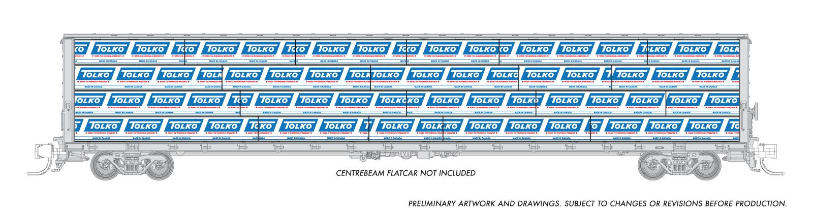 Rapido 102158 Rapido Bits: N Centerbeam Lumber Load: Tolko