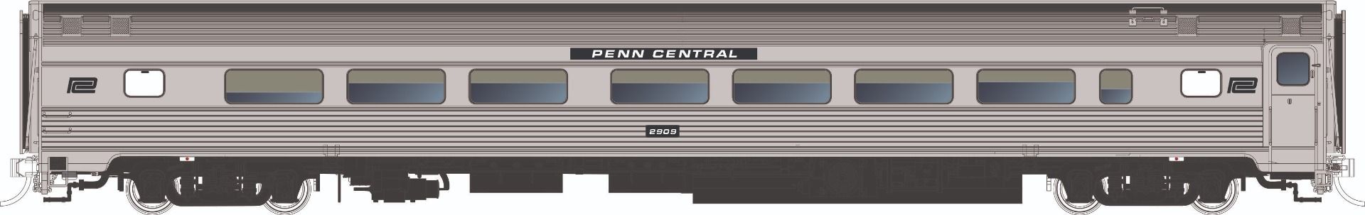 Rapido 115162 HO Budd Coach: Penn Central: #2911