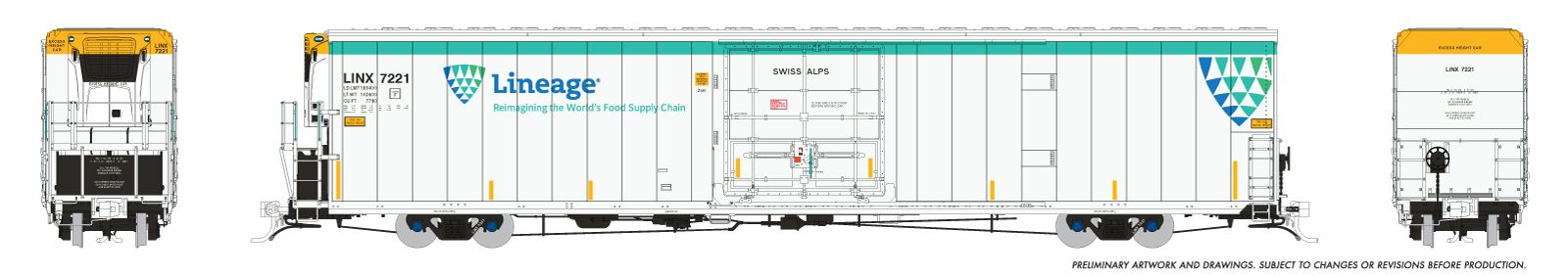 Rapido 167003A HO Greenbrier 7780cuft Reefer: Lineage: Single Car