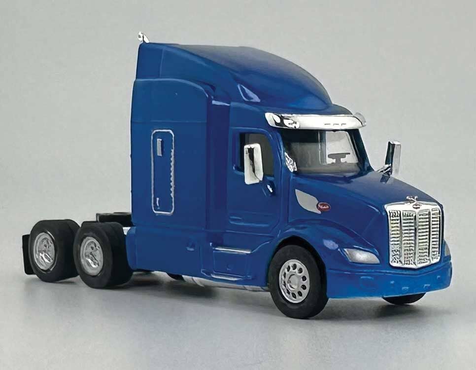 HO Logistics Replicas HO 57906 Peterbilt 579 Sleeper-Cab Semi Tractor - Assembled - Metallic Blue