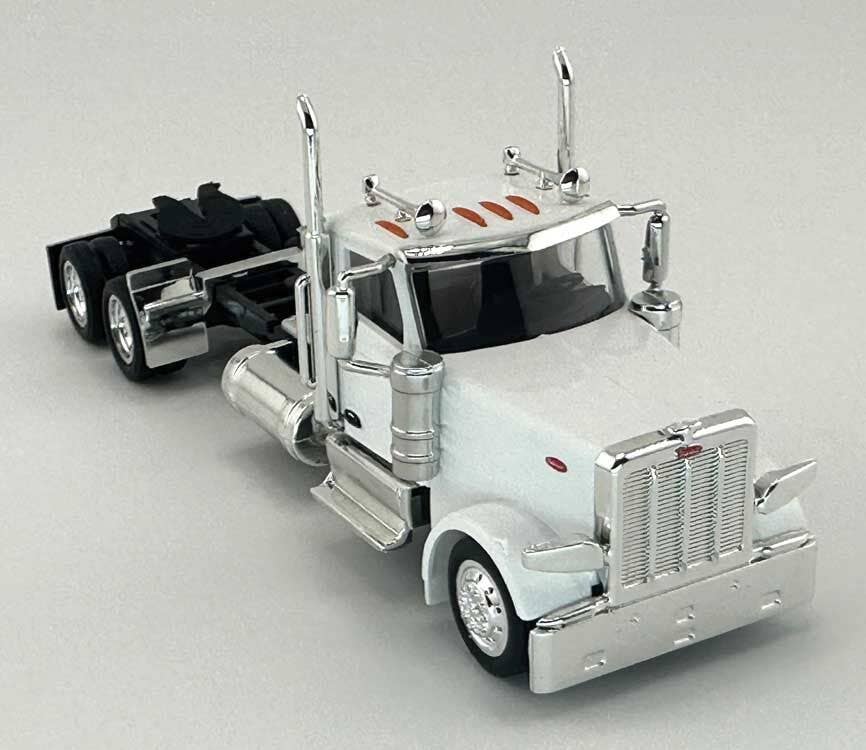 HO Logistics Replicas HO 589071 Peterbilt 589 2-Axle Day-Cab Semi Tractor - Assembled - White