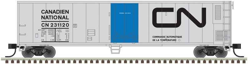 Atlas Trainman N 50006474 50' Mechanical Reefer - Canadian National #231123 (silver, black, blue)