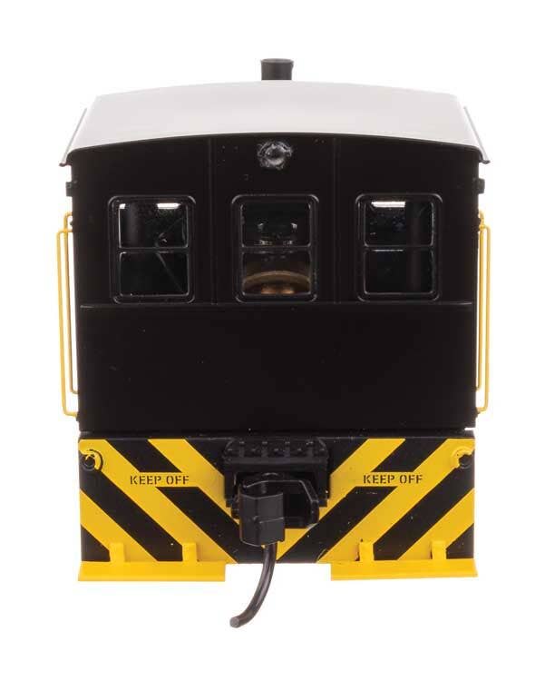 Walthers HO 20019 Plymouth ML-8 Industrial Switcher - DCC only - Black with Yellow Stripes