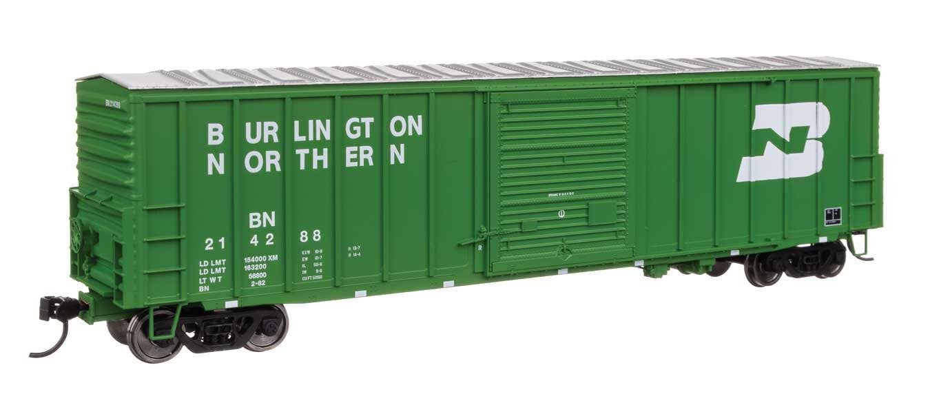 Walthers HO 46026 50' ACF Exterior Post Dreadnaught End Plate B Boxcar - Burlington Northern #214288