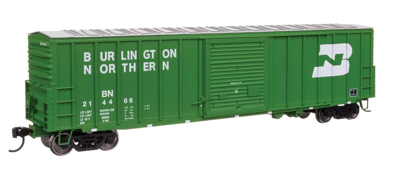 Walthers HO 46027 50' ACF Exterior Post Dreadnaught End Plate B Boxcar - Burlington Northern #214266