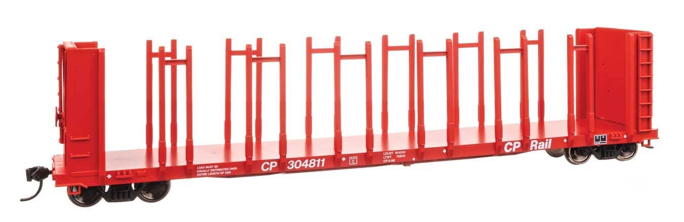 Walthers HO 50804 63' Pulpwood Flatcar - Ready to Run - Canadian Pacific #304811